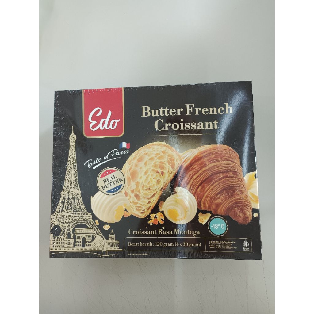 

BUTTER FRENCH CROISSANT EDO ISI 4PCS