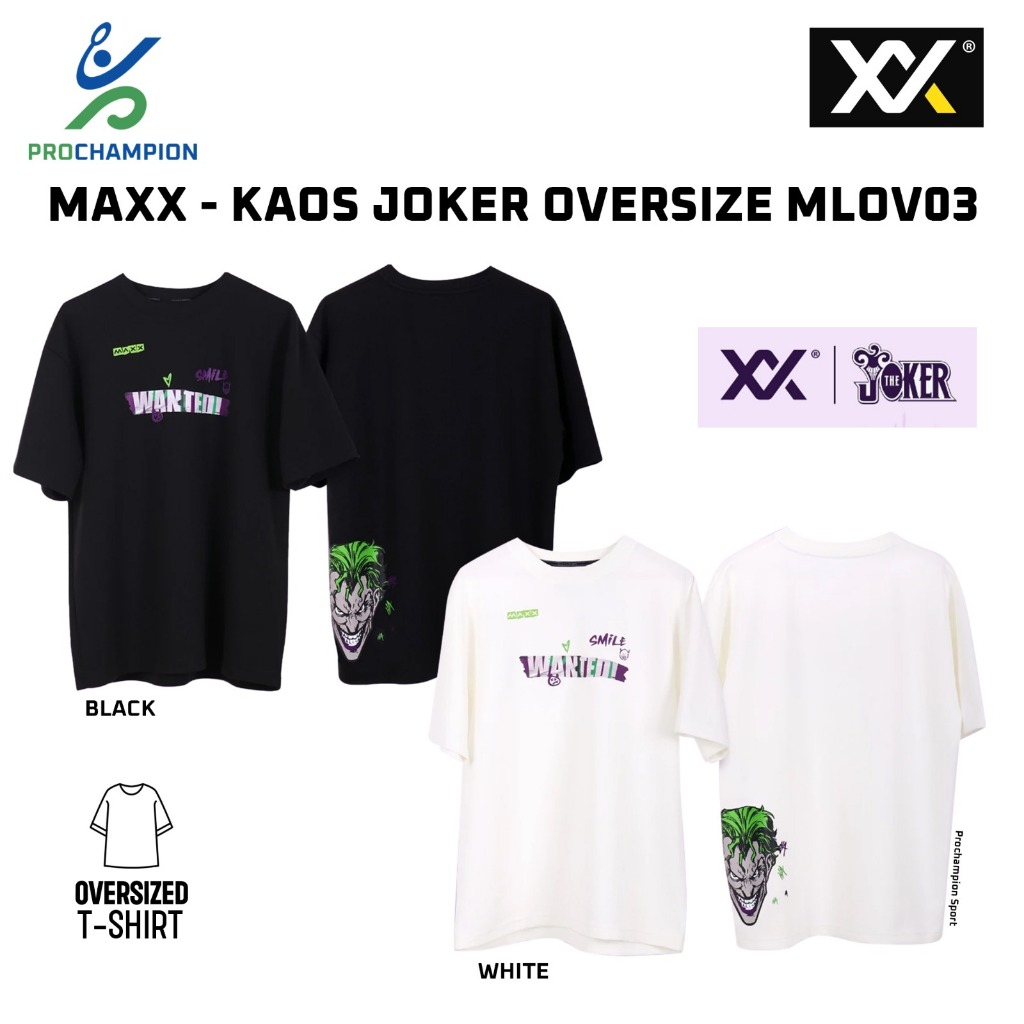 Kaos Oversize MAXX JOKER MLOV 03 Black