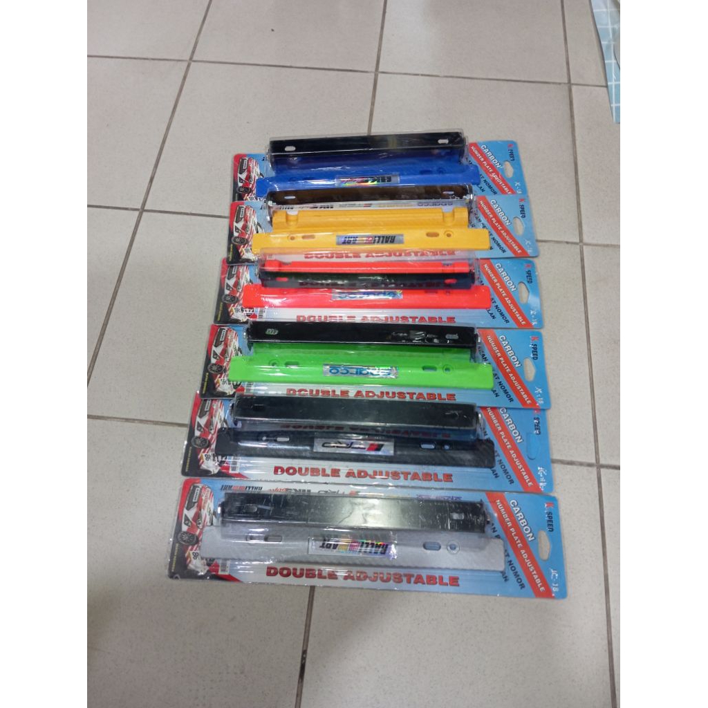 dudukan plat nomor mobil Jazz brio mobilio model Racing