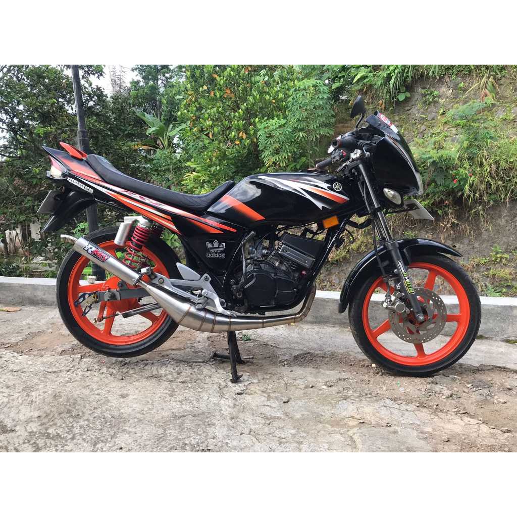 knalpot 2 tak rxz original - muffler rxz - knalpot rx z