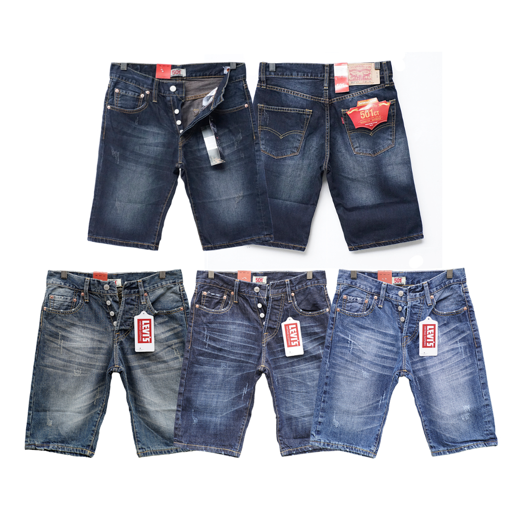 Celana Jeans Pendek Pria 501 Blue Series Premium
