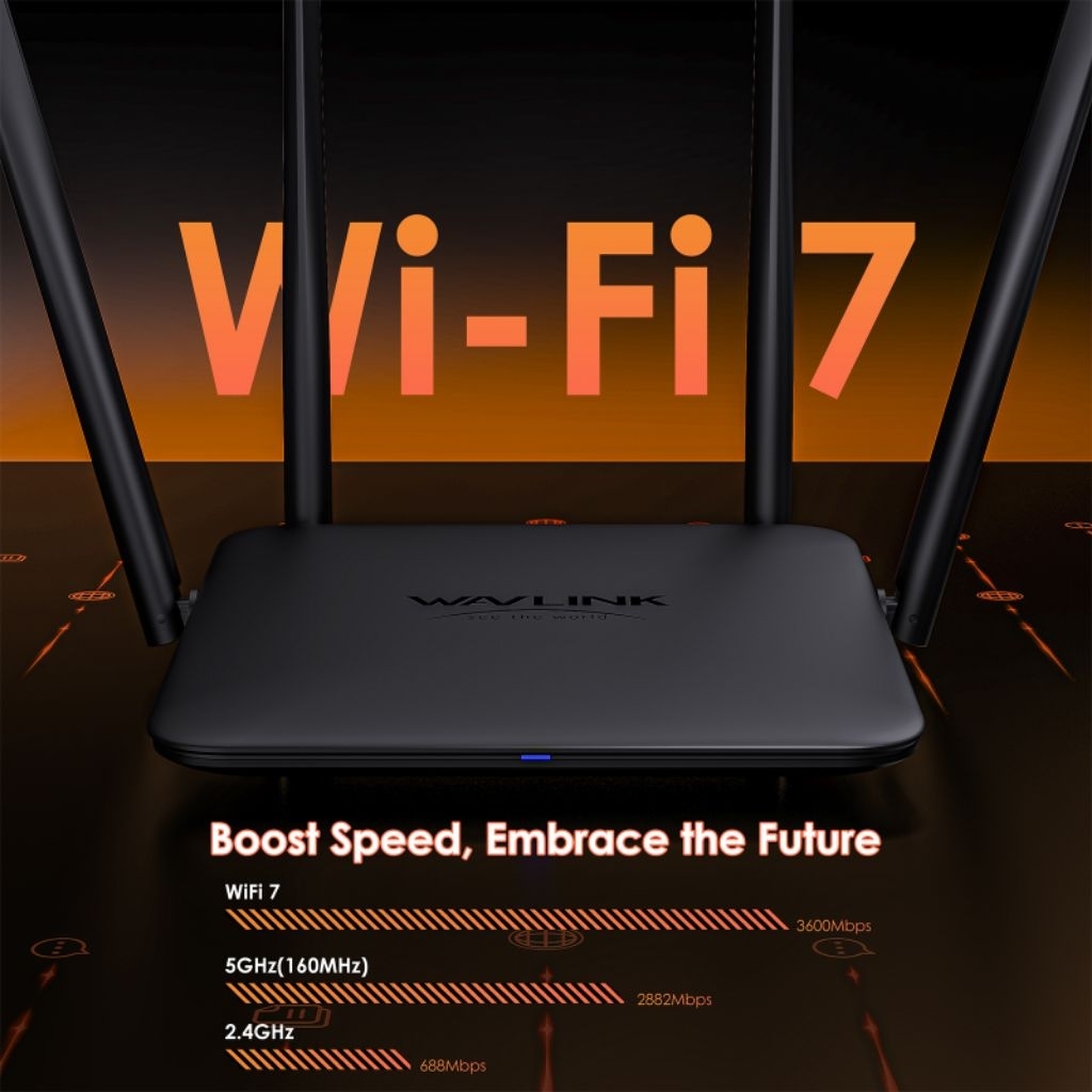 WAVLINK BE3600 WI-FI 7 ROUTER TEKNOLOGI MASA KINI ROUTER WIFI 7 TERJANGKAU
