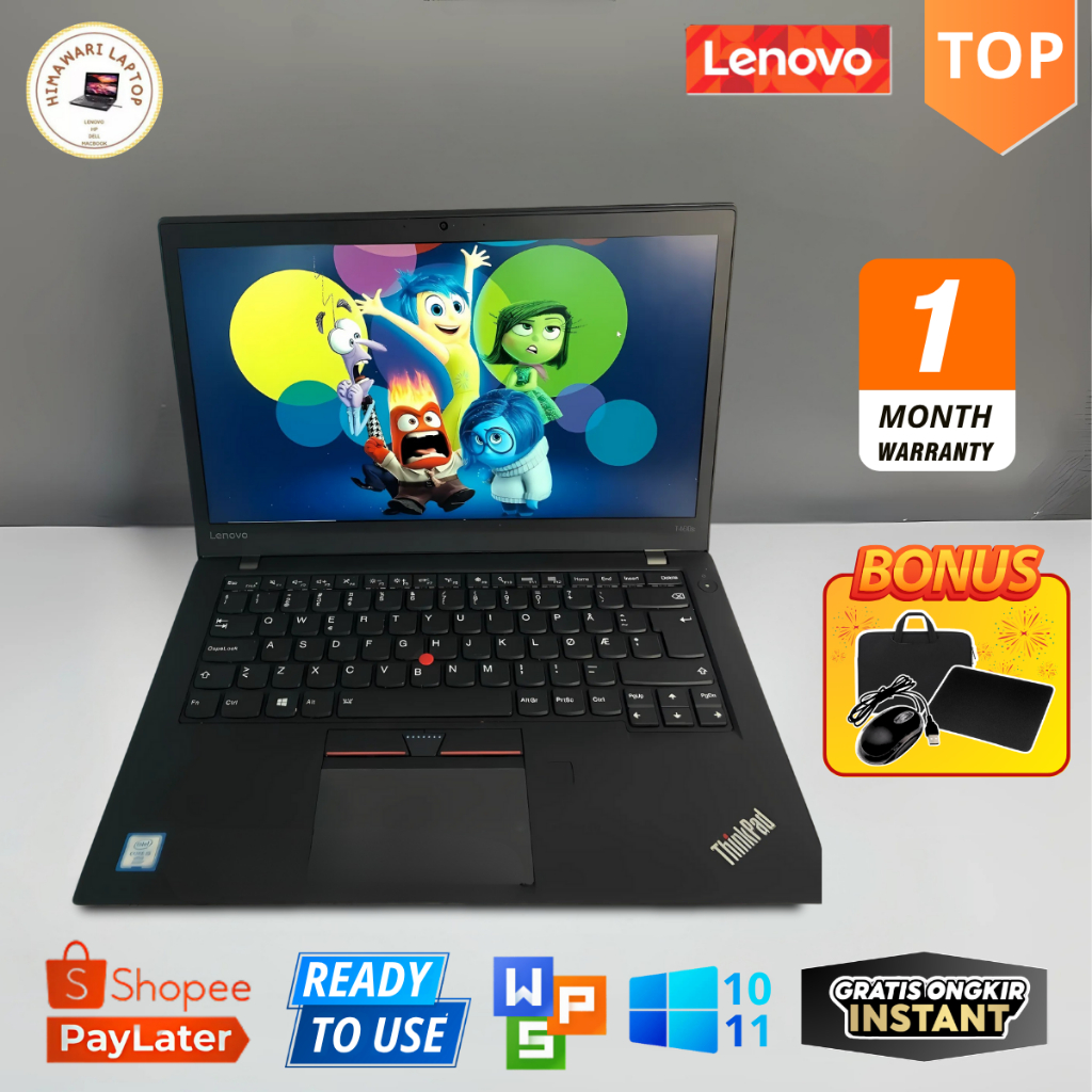 Laptop Lenovo Thinkpad T460 i5/i7 - Layar 14 Inch - TouchScreen & Non Touchscreen  MURAH & BERGANSI