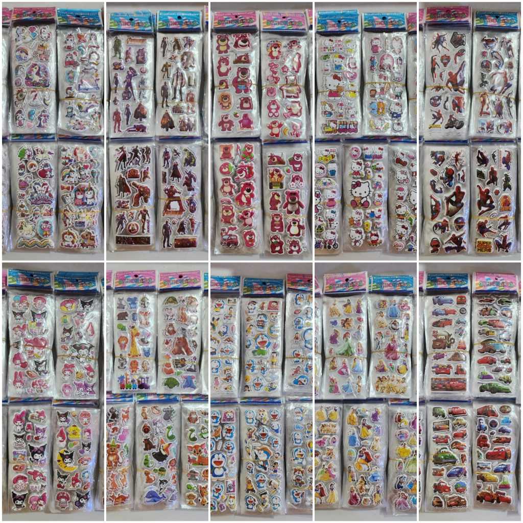 

[NN] 20 LEMBAR STIKER TIMBUL KARAKTER ANAK STIKER MURAH