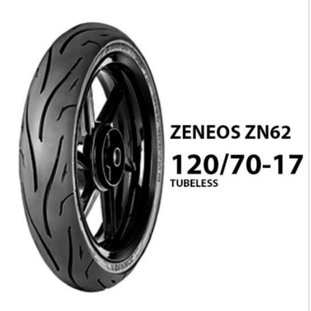 Ban Motor Zeneos ZN 62 120/70-17 Tubeless Ban motor Termurah