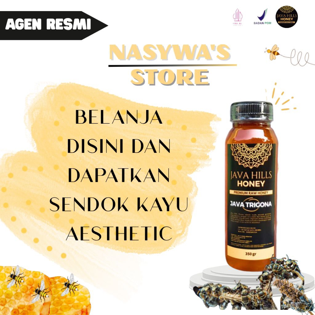 Madu Java Hills Honey Premium Raw Honey||madu Java Trigona