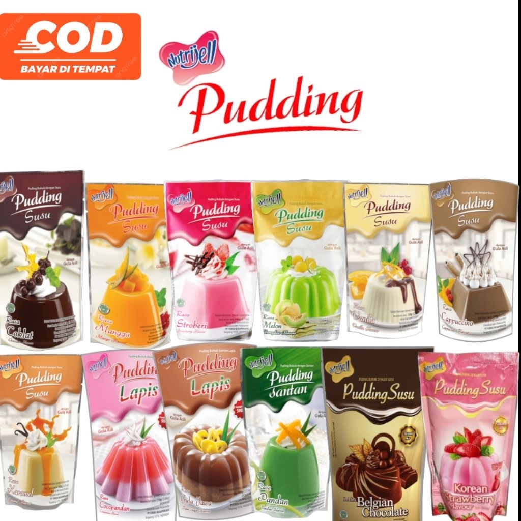 

Nutrijell Pudding ALL VARIANT RASA 100gram