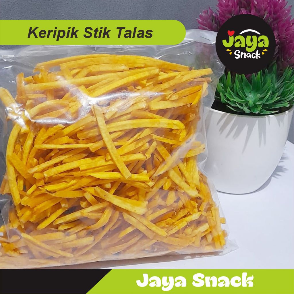 

KERIPIK STIK TALAS ORIGINAL 500 gr KILOAN GURIH dan renyah MAKANAN RINGAN CEMILAN