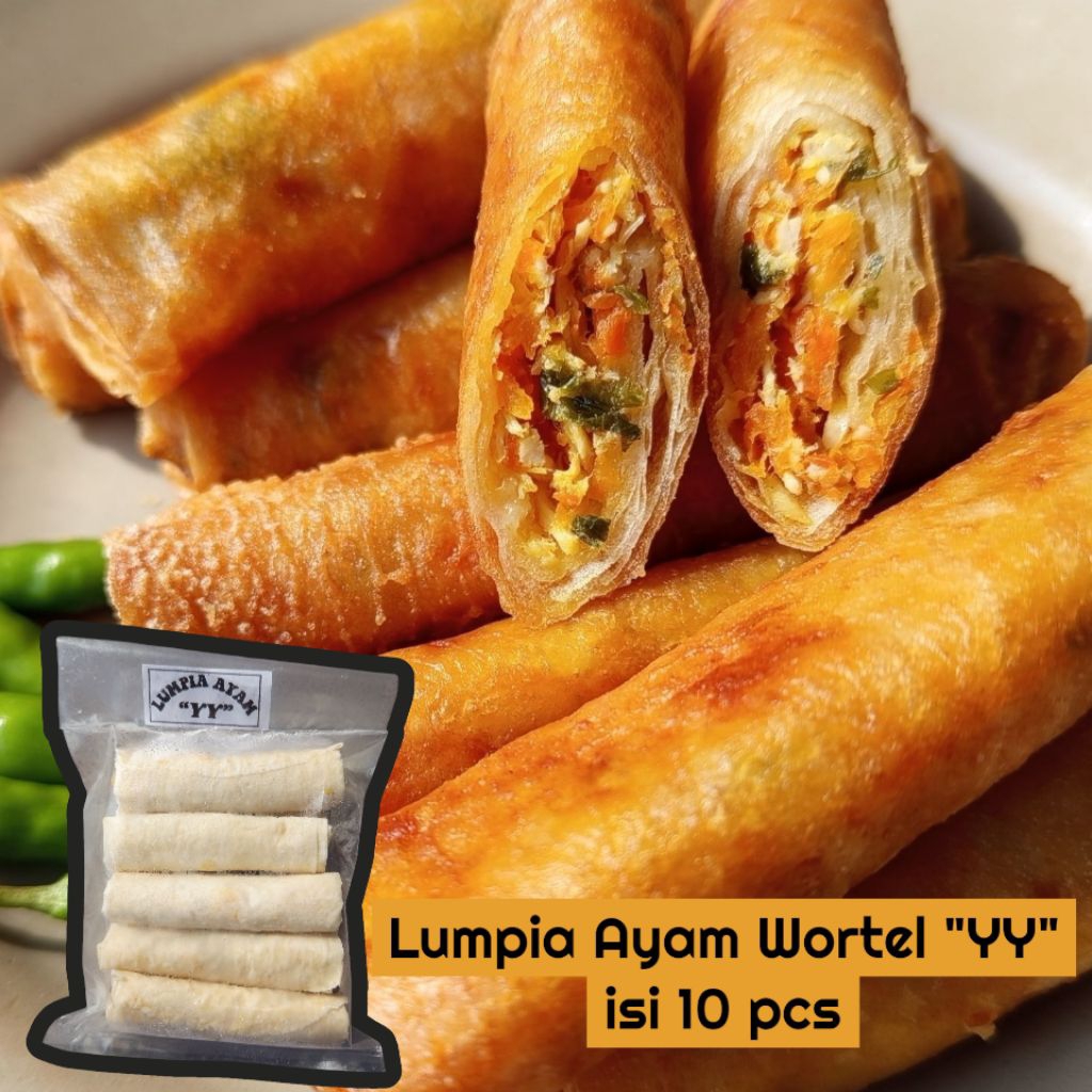 

lumpia ayam "YY" isi 10 pcs (FROZEN)