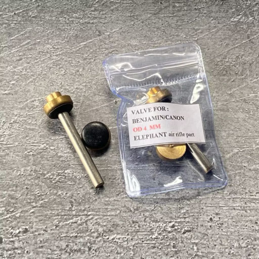 pentil canon benjamin elephant as 4 mm dan 3,5 mm / valve pompa angin kuningan