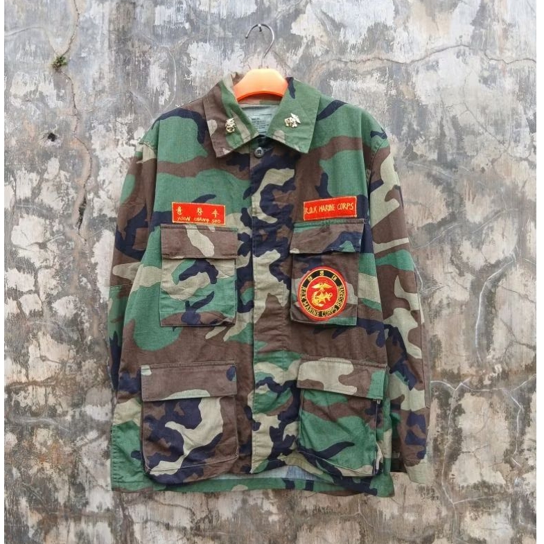 bdu shirt woodland camo