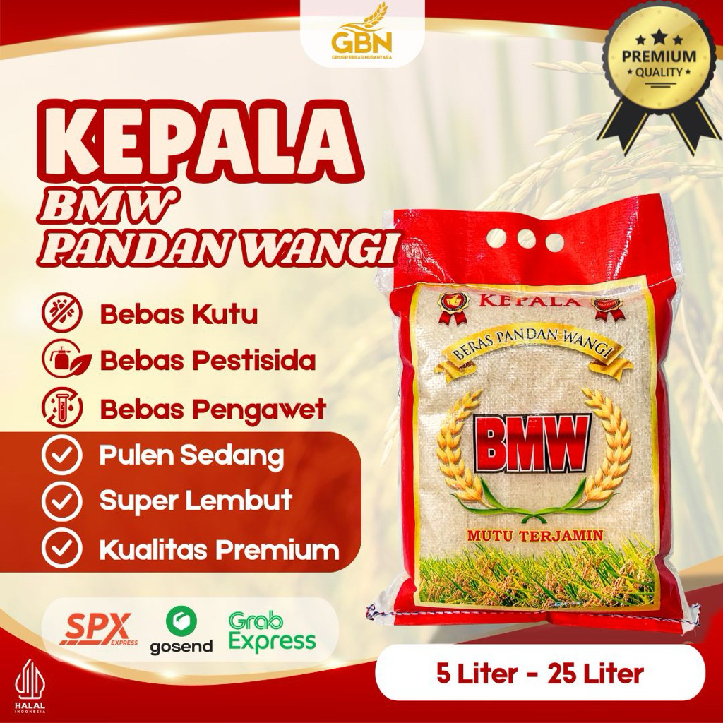 

BERAS BMW PANDAN WANGI - BERAS WANGI PANDAN ALAMI / TEXTURE PULEN / TIDAK LENGKET