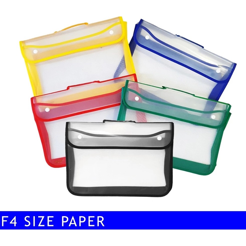 

Map Kancing Plastik Map Zipper Kantor / Sekolah Ukuran F4/Folio