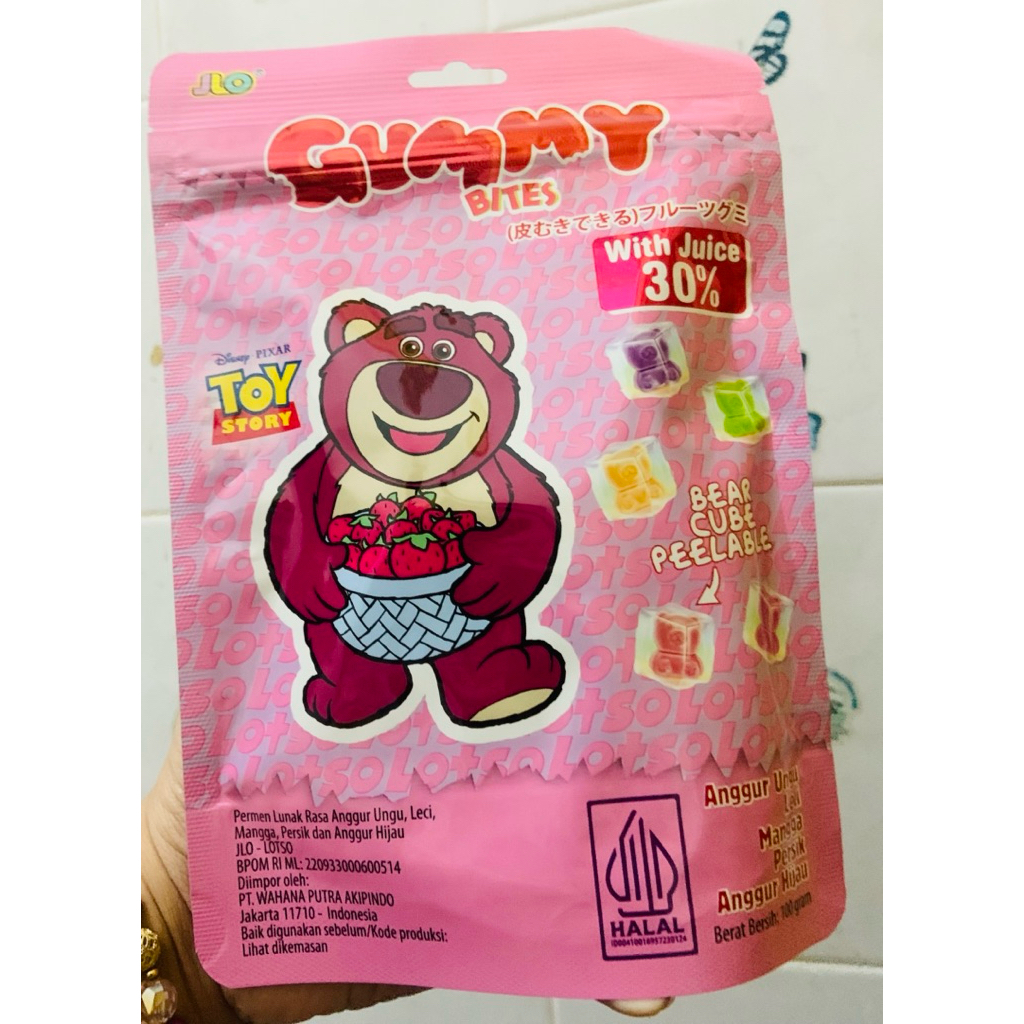 

Permen Lunak / Gummy Bites Lotso 100gr