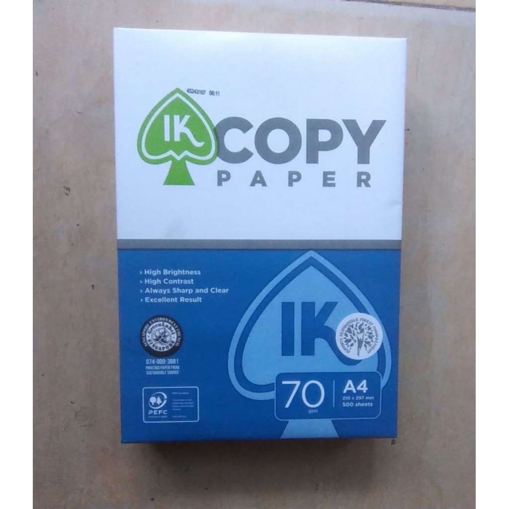 

Kertas HVS A4-70 gr IK Copy Paper
