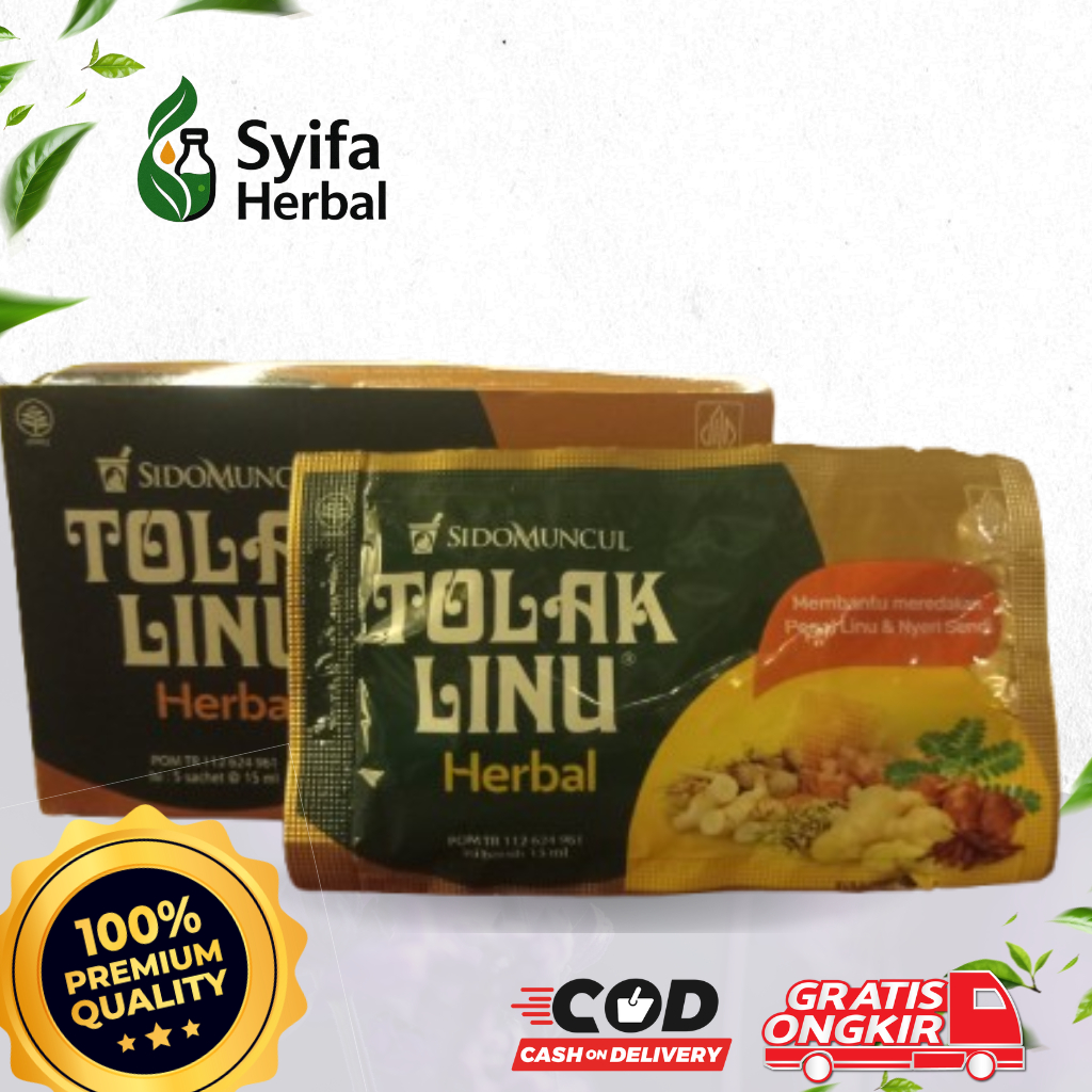 

Tolak Linu Herbal / Mint Sido Muncul Isi 5 untuk Meredakan Pegal Linu dan Nyeri Sendi - Syifa Herbal