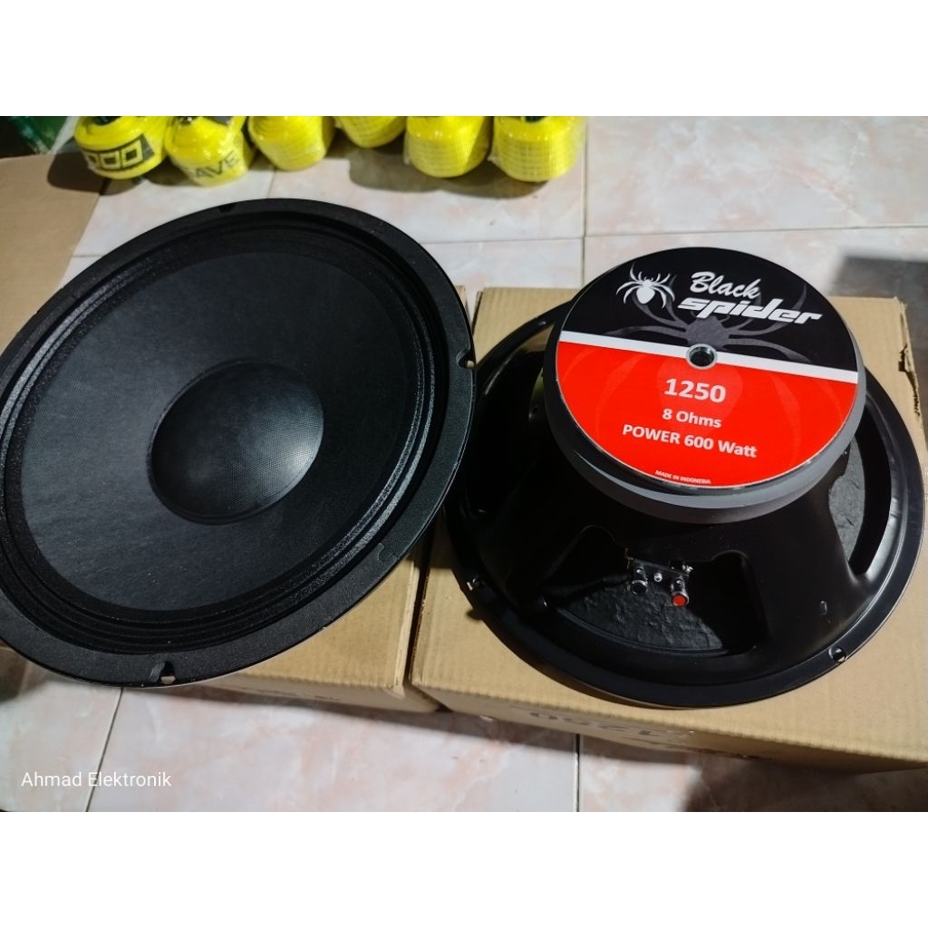 black spider 1250 Speaker Component Black Spider 12 inch -BS 1250