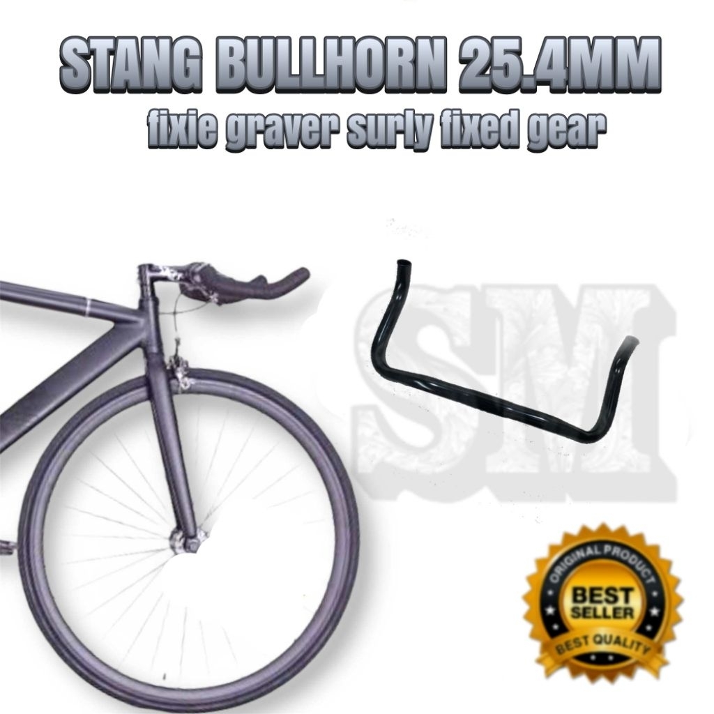 STANG BULLHORN 25.4MM FIXIE GRAVER SURLY FIXED GEAR MODEL NON OS