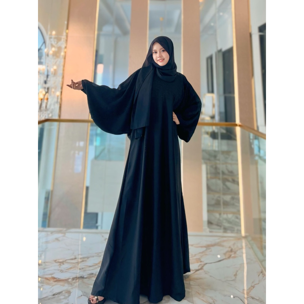 ABAYA SYEHA ALKHATIB COLLECTION UMNREA BUSANA MUSLIMAH WANITA DRESS GAMIS SAUDI SYARI UMROH JUBAH HI
