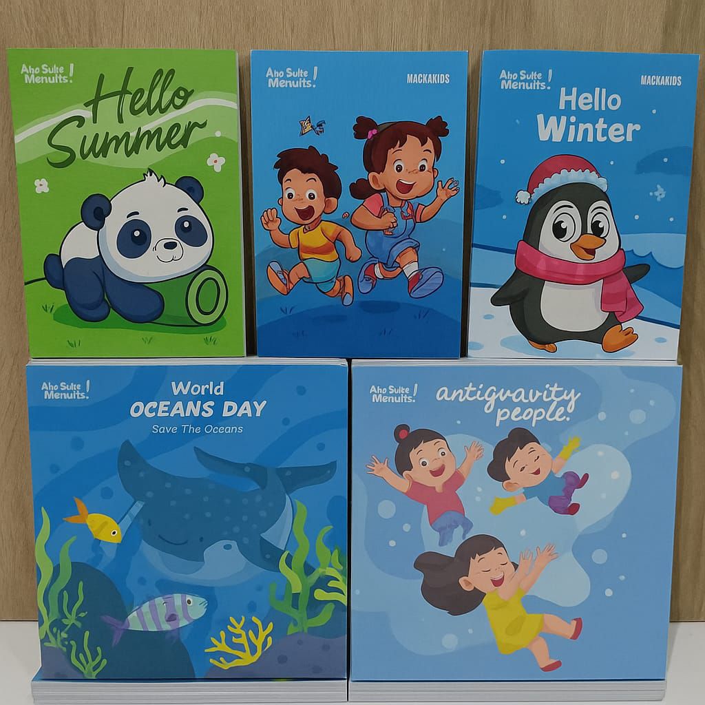 

Buku Tulis sekolah sampul kartun isi 38lembar