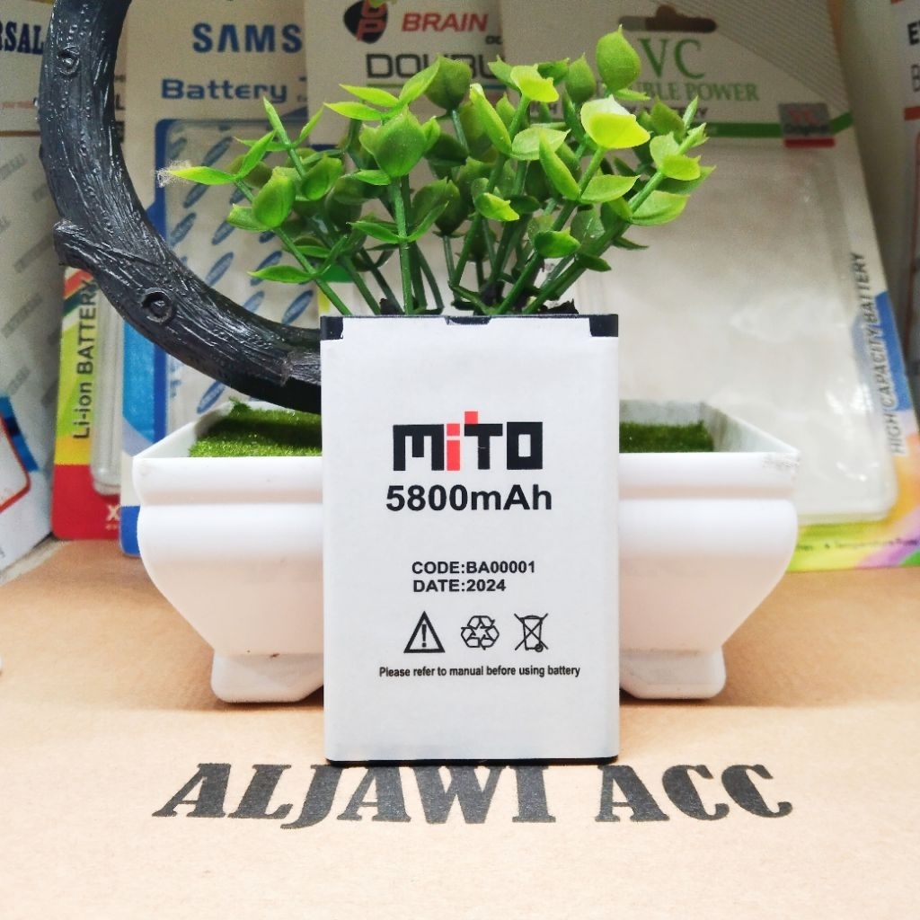 Baterai batre battery Mito 188 / Mito 220  / Mito 122Q BA-00001 Original Battery Hp