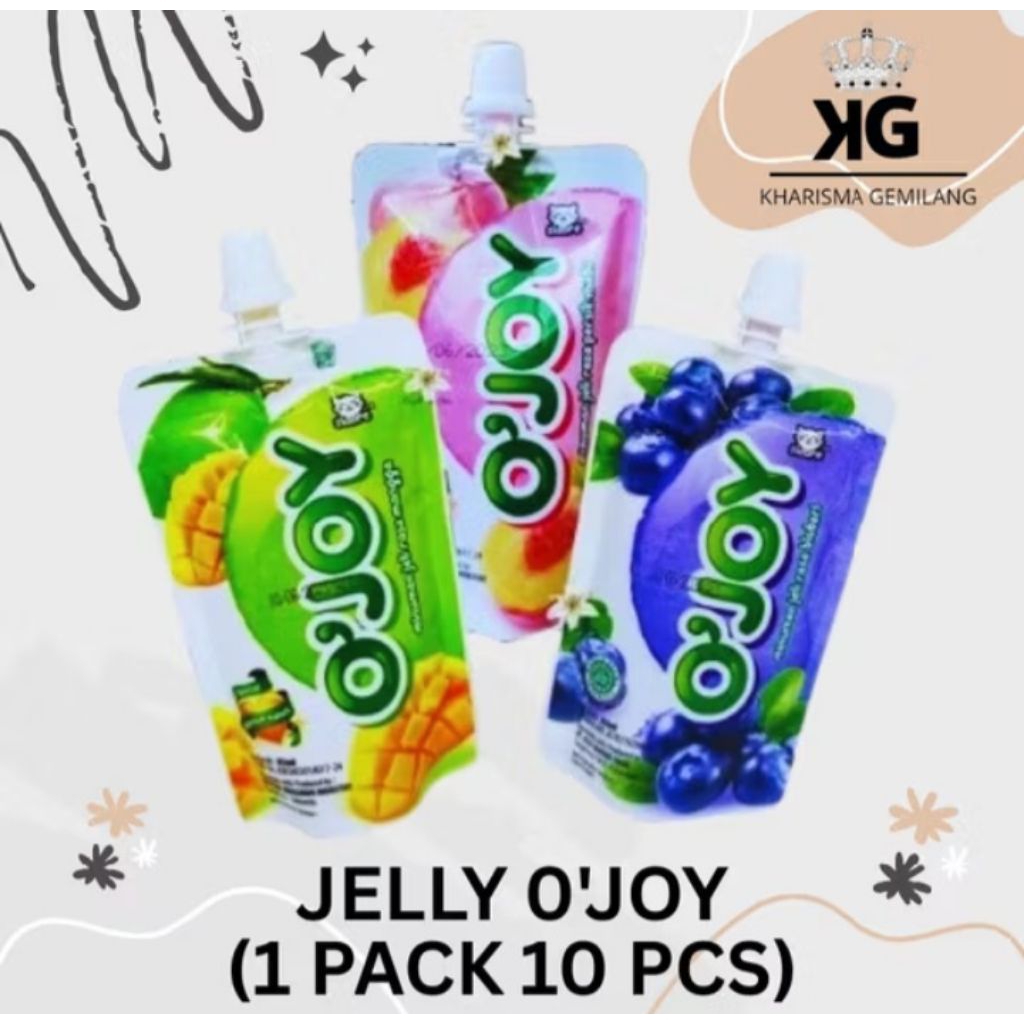 

JELLY SIDORE O POUCH 85ml 1 PACK ISI 10 PCS Bluberry mangga persik madu JELLY buah