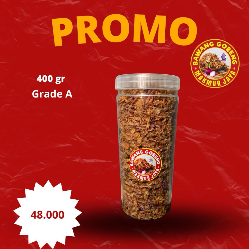 

Bawang Goreng 400gr Grade A