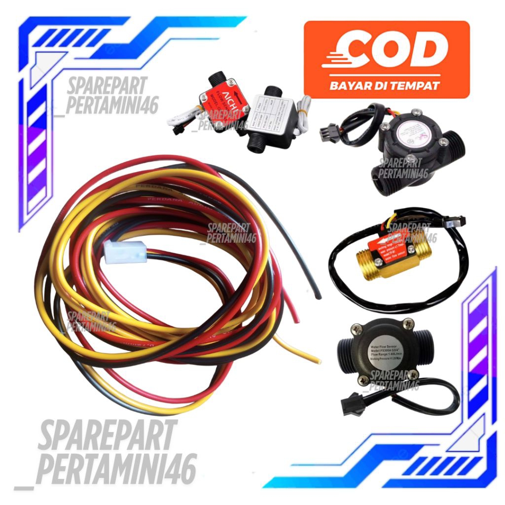 Kabel Sambungan Flow Sensor Pom Mini Digital Pertamini Panjang 1 Meter
