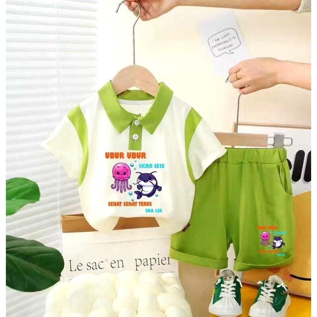BAJU ANAK COWOK UBUR-UBUR IKAN LELE/USIA 1-6 TAHUN BAJU UBUR UBUR IKAN LELE  BAJU VIRAL TAHUN SEKARA