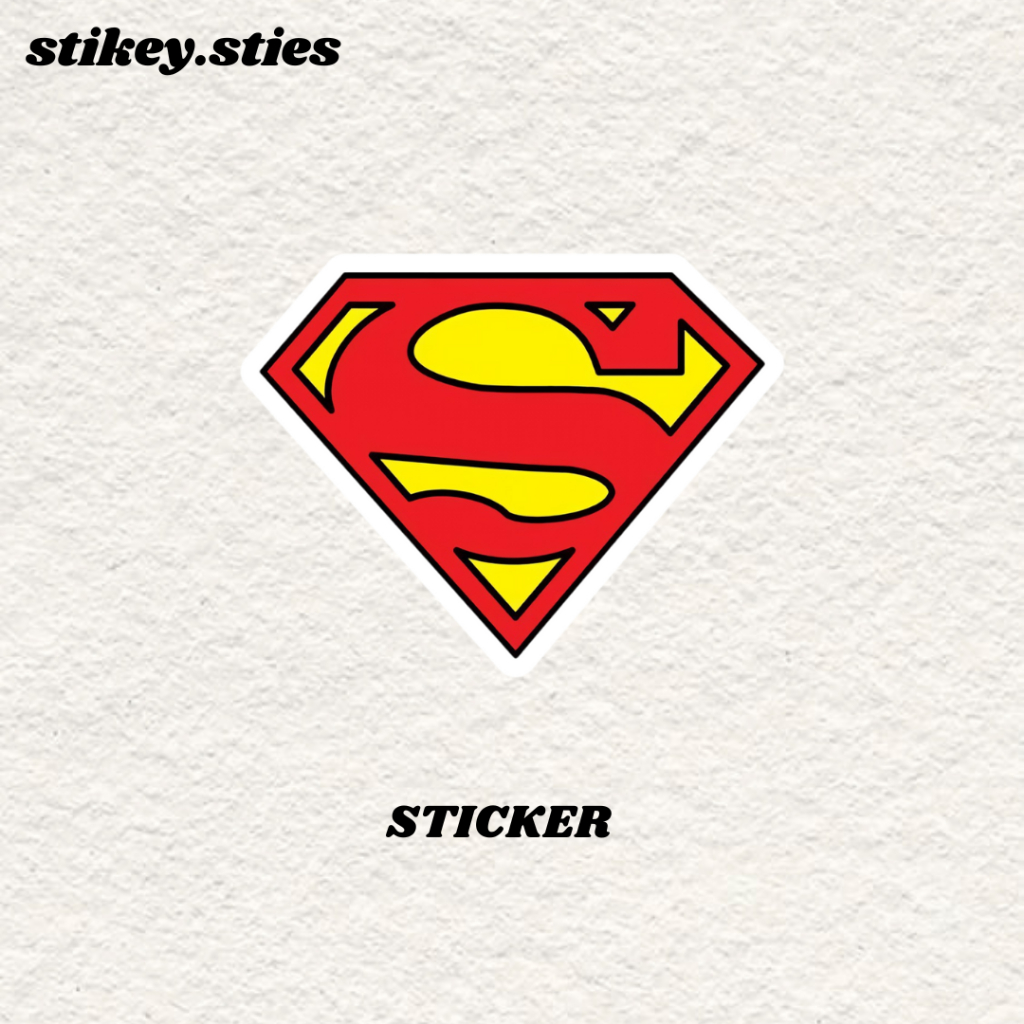 

STICKER LOGO SUPERMAN AESTHETIC BRAND ANTI AIR VINYL / STIKER HELM LAPTOP HP MOTOR TUMBLR TAS KOPER