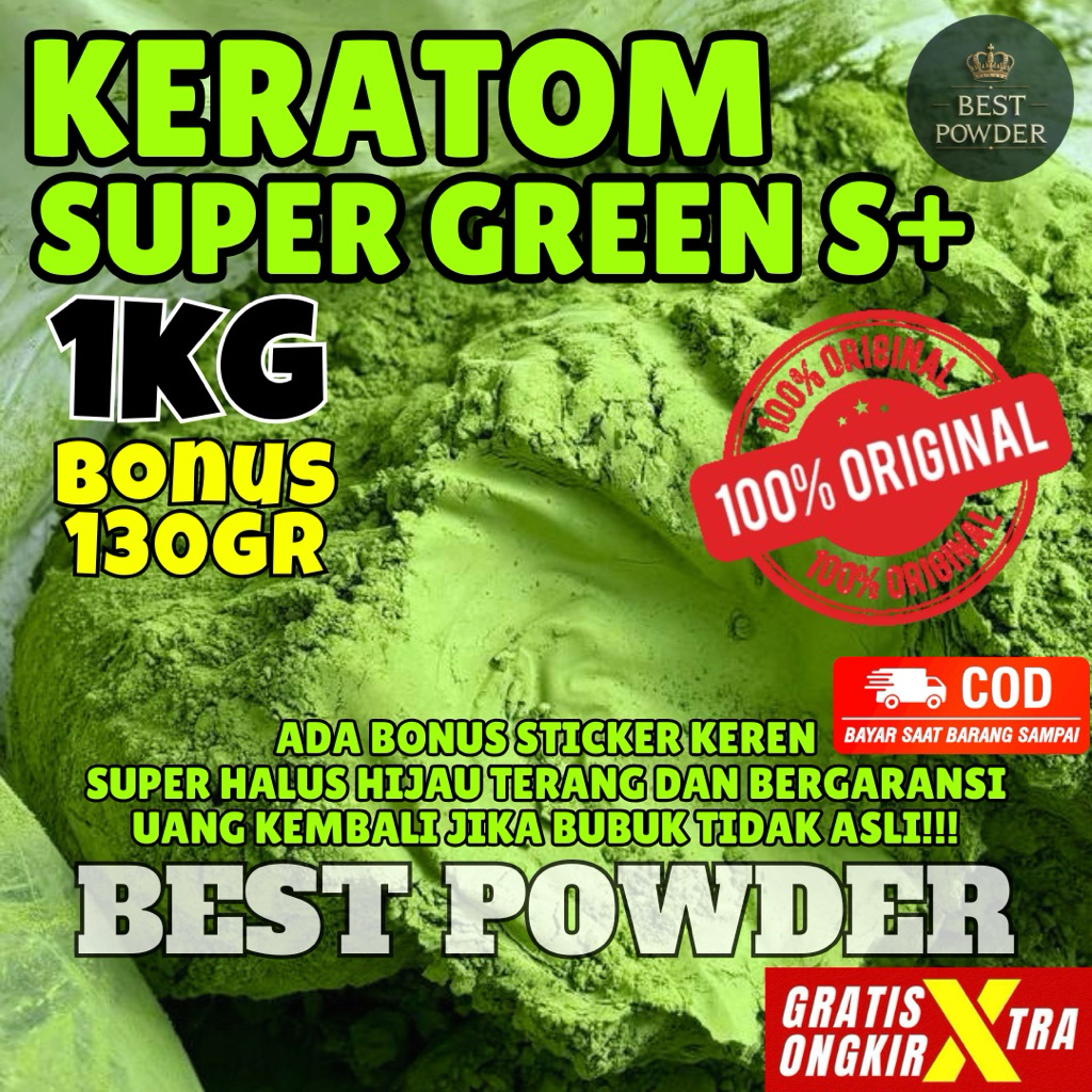 

BEST POWDER BUBUK KAKTOM SUEPERGREENS++ ULTRA NANO KEMASAN 1KG
