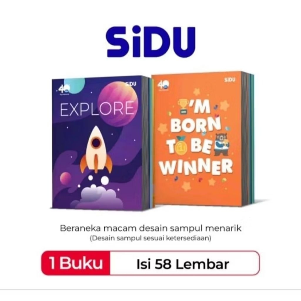 

Ay00! Buku Tulis Sidu 58 Lembar 1 pak isi 10 Buku