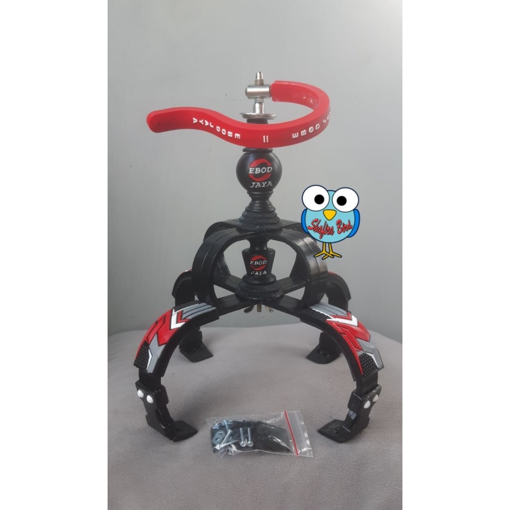 Mahkota sangkar murai ebod jaya soket full hitam dapat dilepas fulset