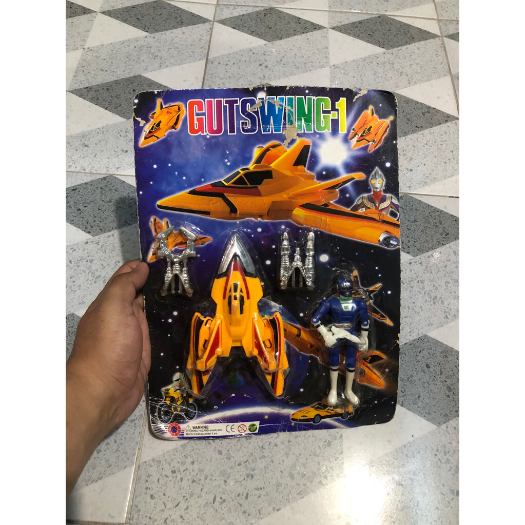 Mainan jadul power ranger dan pesawat ultraman bootleg