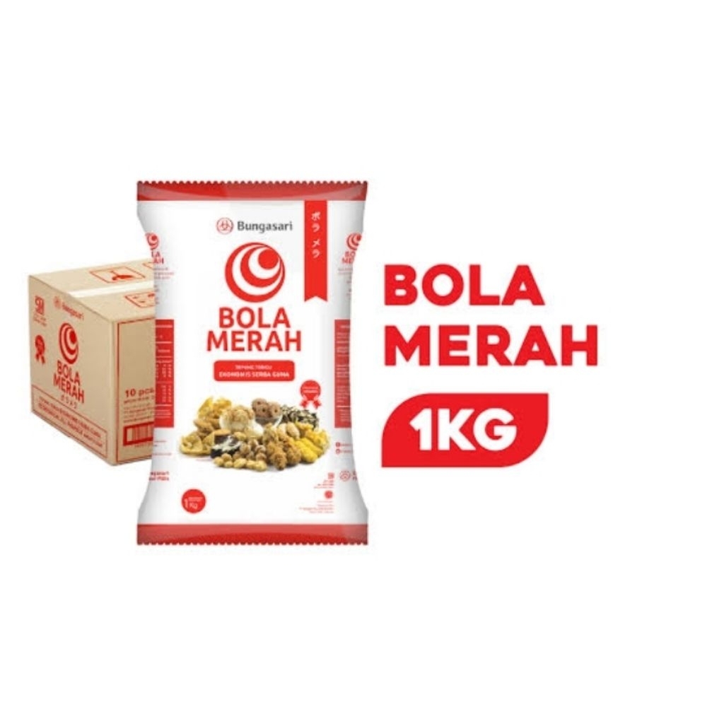 

tepung bola merah serbaguna/bola deli tepung beras/bola deli tepung ketan