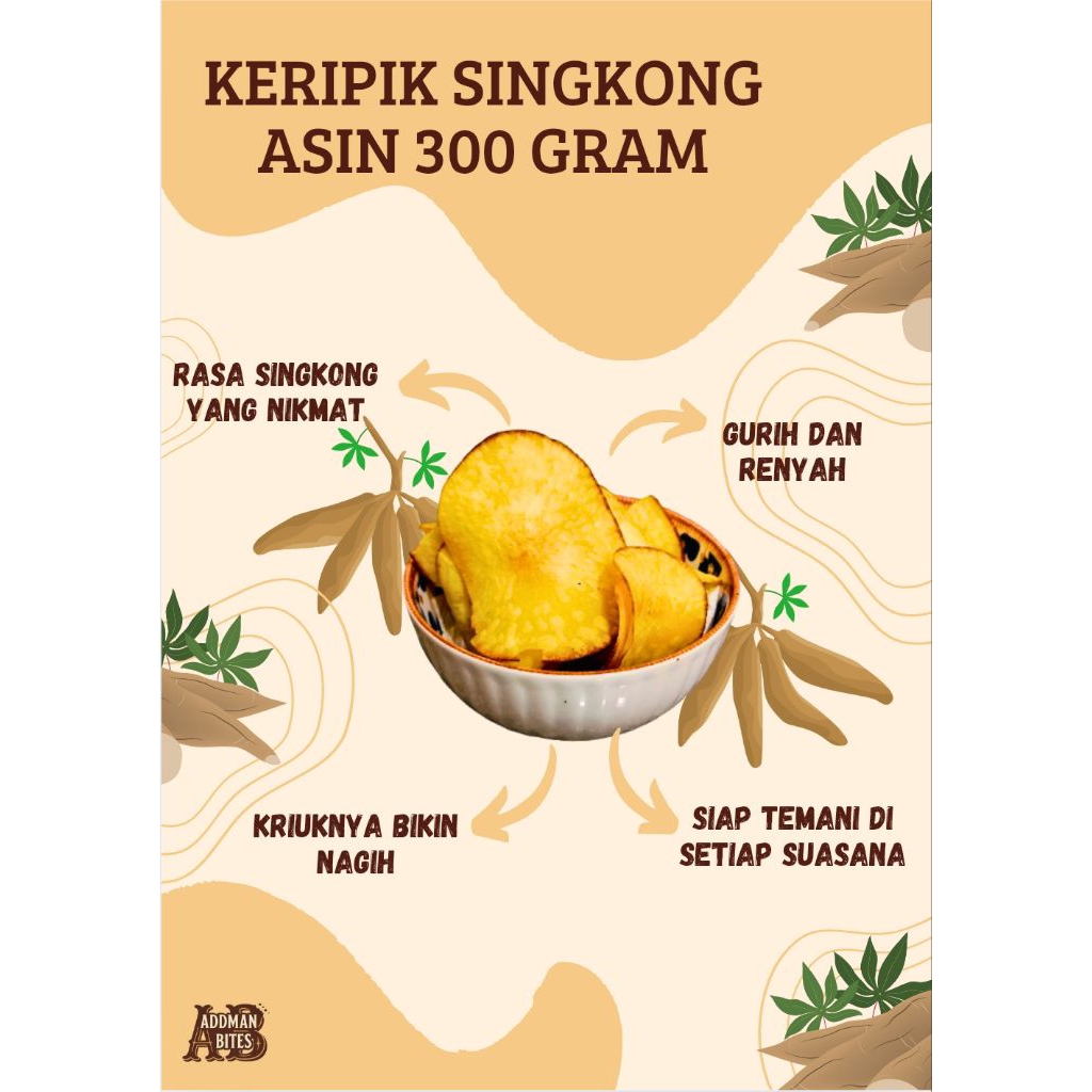 

Keripik singkong original / asin 300 gram/keripik singkong renyah/singkong asin nikmat/keripik singkong renyah/camilan keripik singkong original renyah/camilan singkong renyah/camilan keripik singkong asin renyah 300 gram