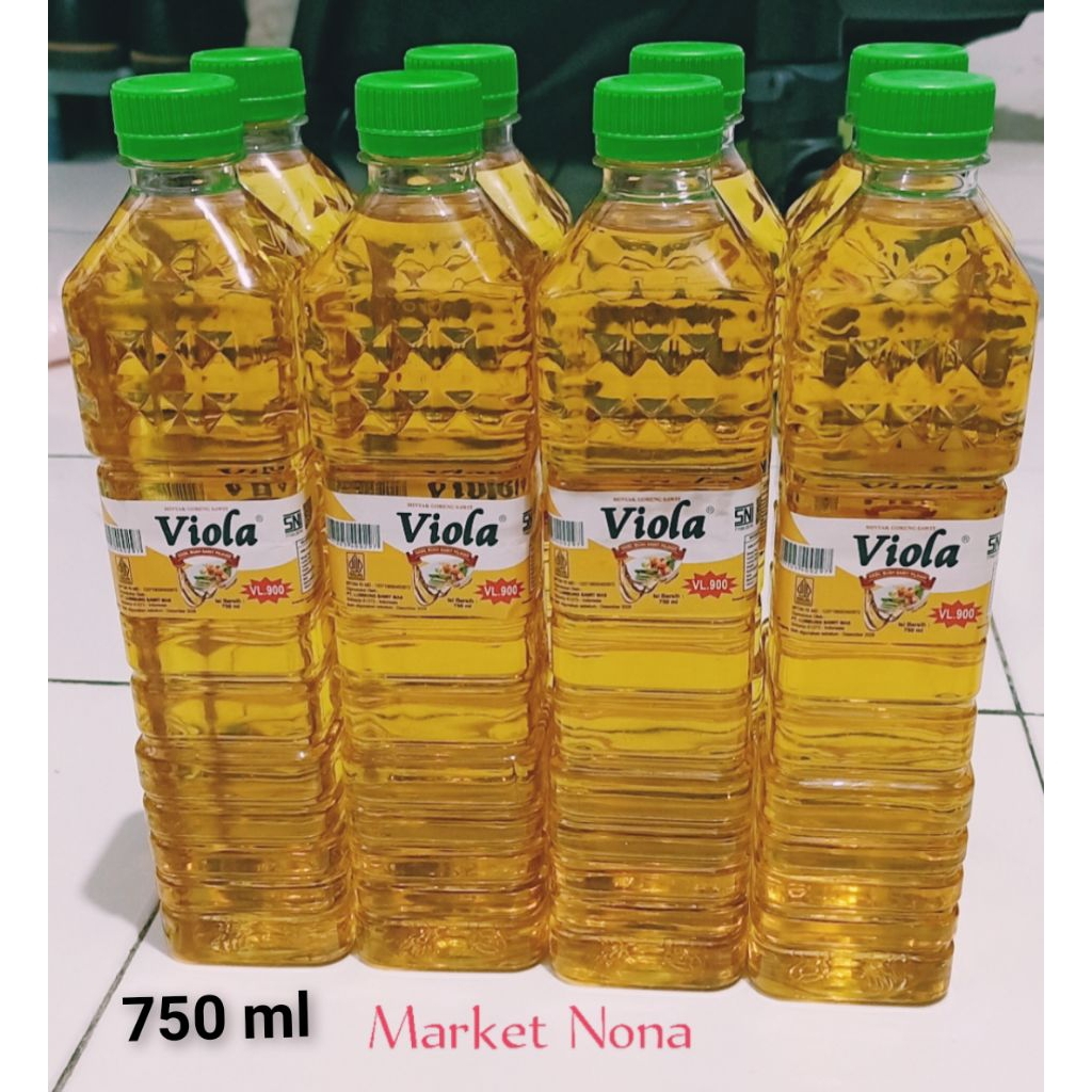 

Minyak goreng viola kemasan botol VL900 750ml