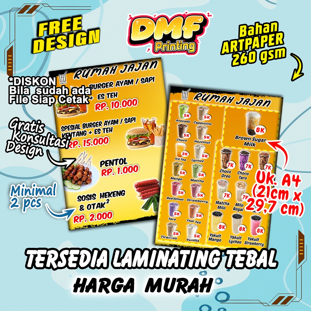 

CETAK MENU CUSTOM