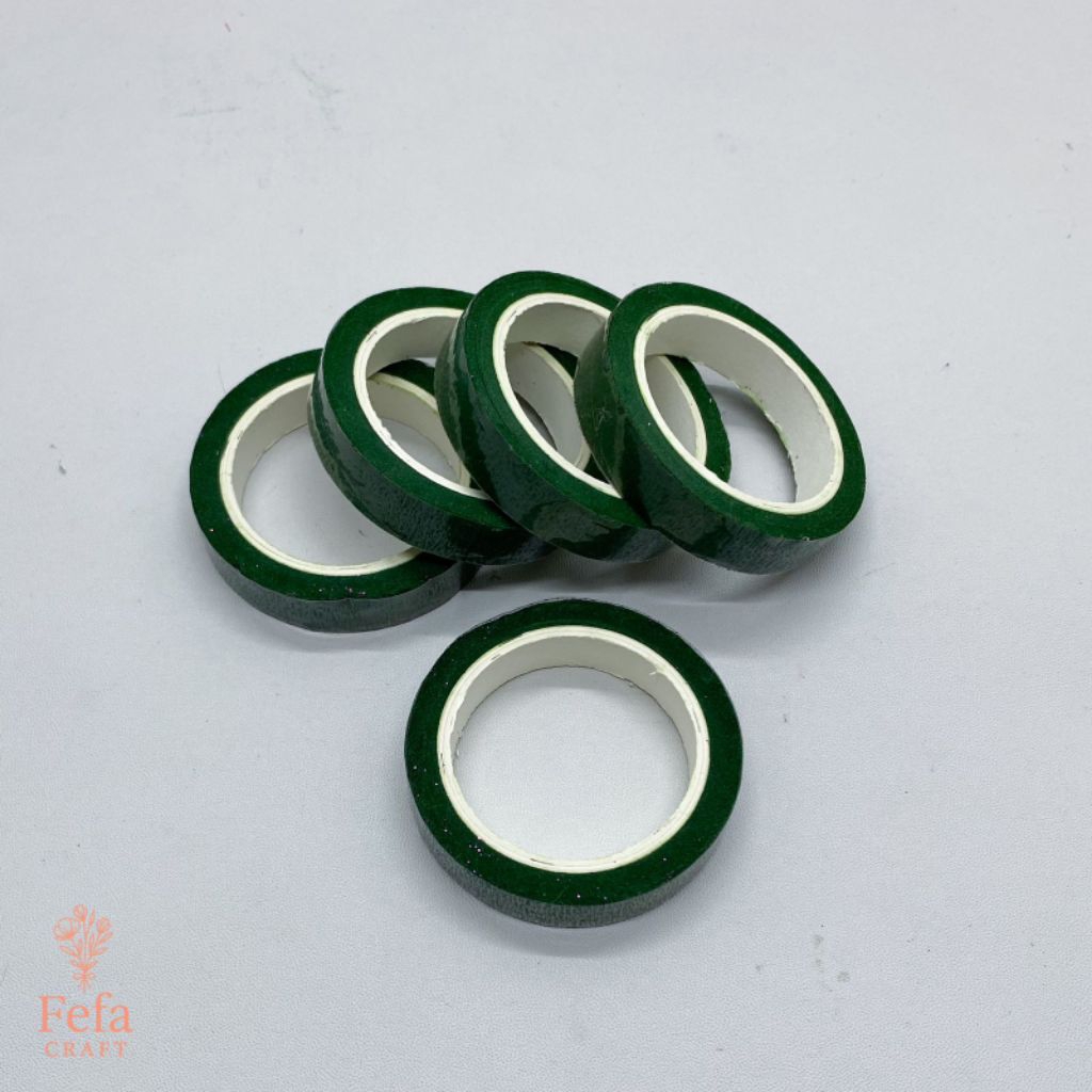 

FLORAL TAPE | FLOWER TAPE | SELOTIP TANGKAI BUNGA 1/2 INCH / 1,2CM 10 YARD