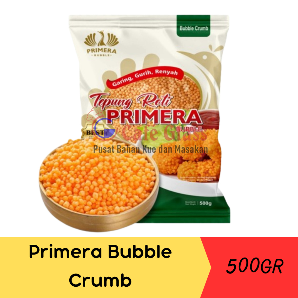 

Primera Bubble Crumbs Orange/Tepung Roti Bubble-500GR