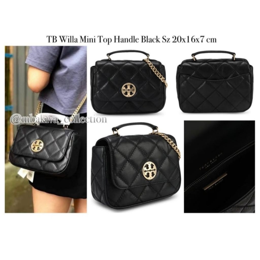 TB Willa Mini Top Handle Black