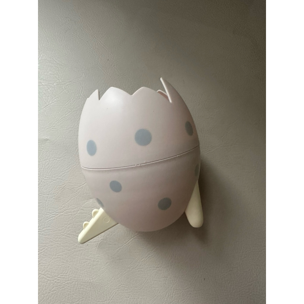 

(PRELOVED) TEMPAT PENSIL / WADAH PENYIMPANAN TELUR DINOSAURUS LUCU PINK