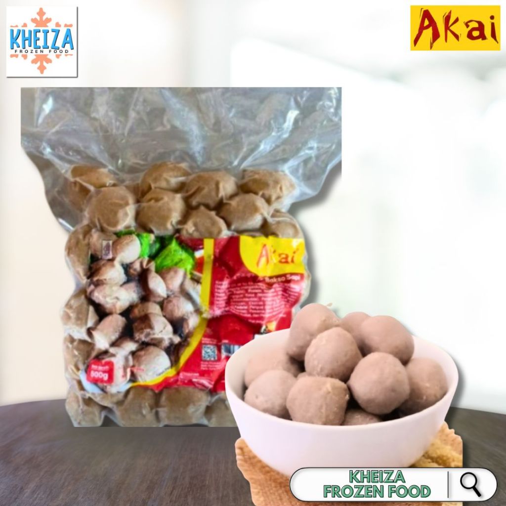 

AKAI Bakso Sapi 500gram isi 50pcs - Bakso Halus - Kheiza Frozen