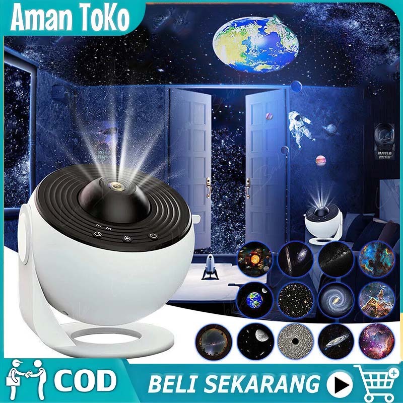 13in1 Lampu Tidur Proyektor / Lampu Proyektor / Galaxy Lampu Kamar Tidur Aesthetic 360 Lampu