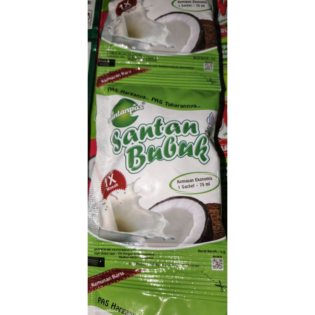 

10 pcs Santan Bubuk Santanpas Sachet 13gram