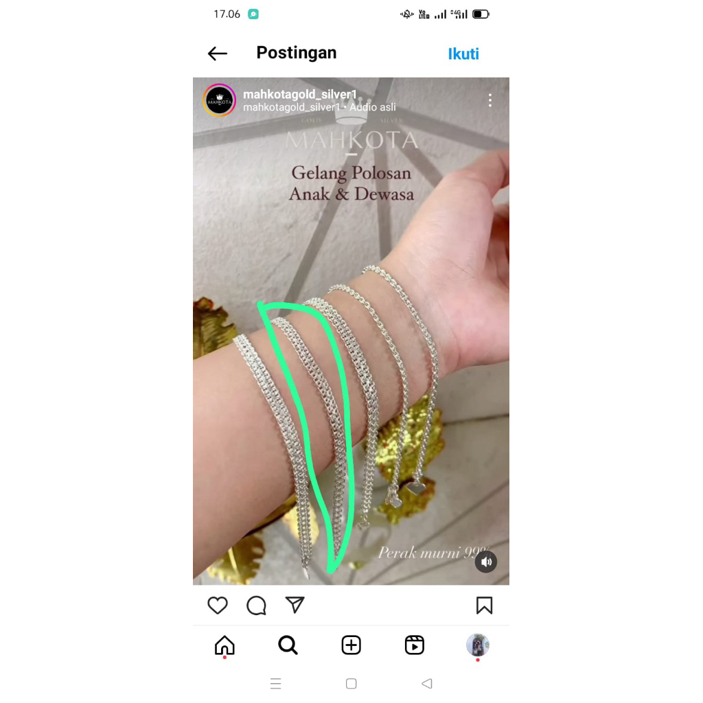 PESANAN KALUNG NORI 10GR & LIONTIN N 1GR NOVI ASIH