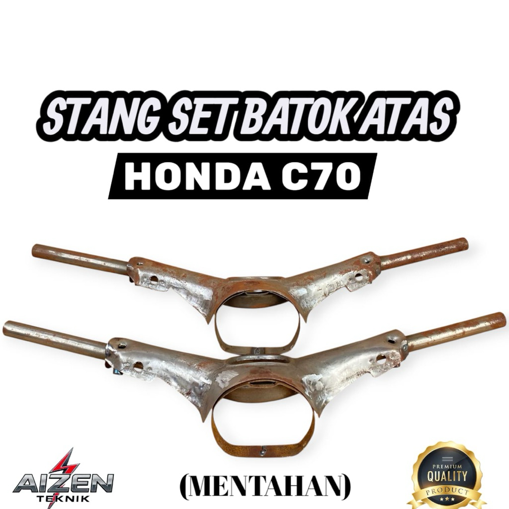 Stang Stirr Set Kepala Batok Atas Honda C70 press BAHAN TEBAL standar original
