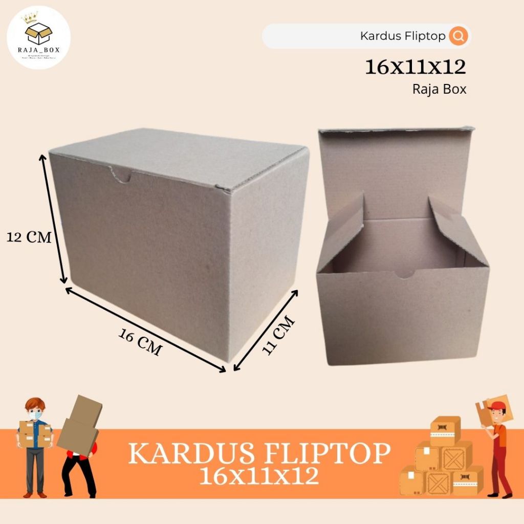 

Kardus Dus Earlock 16x11x12 Box Die Cut/Box Kue Tart