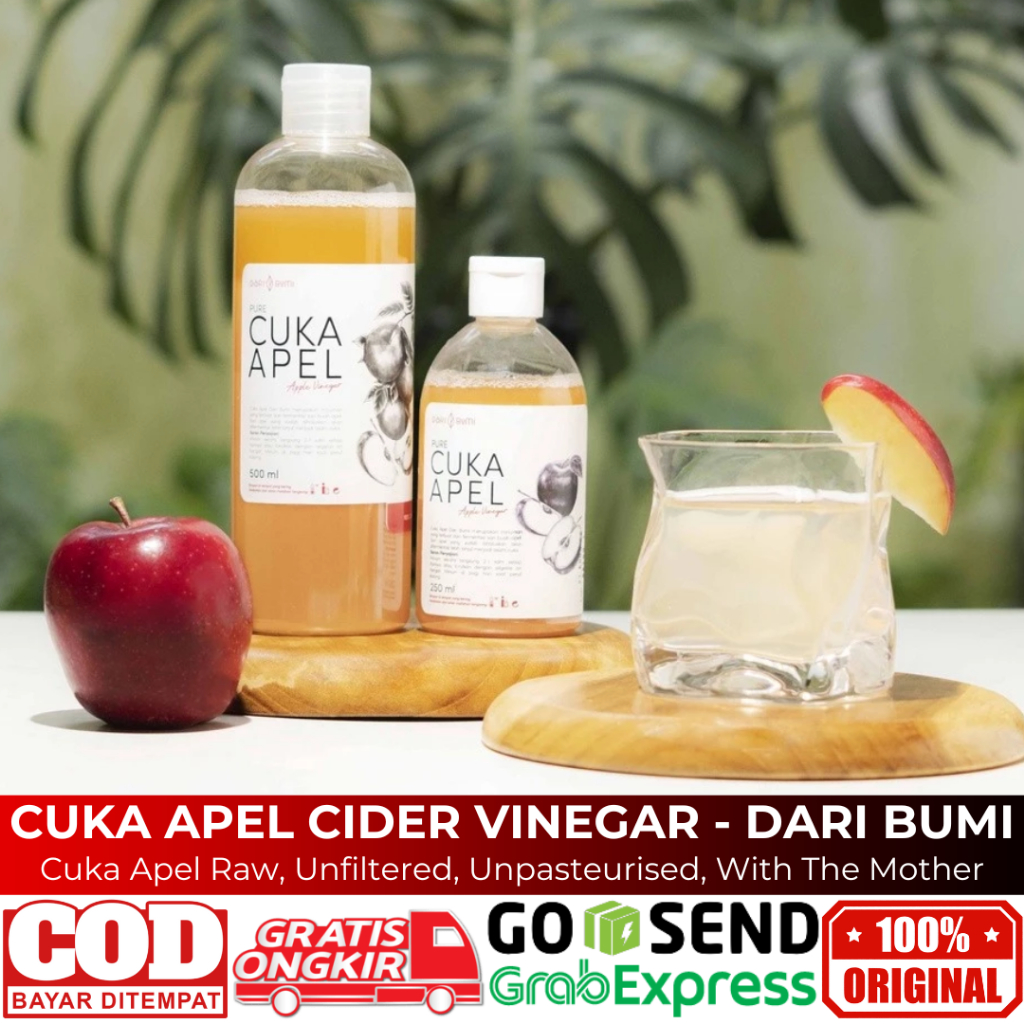 

Cuka Apel Cider Vinegar Original Asli Minuman Diet Detok Detoks Premium Pure Penurun BB Dari Bumi