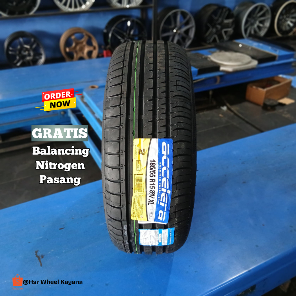 Ban Ring 15 Accelera PHI R 185/55 R15 Tubeles Ban Radial Ukuran 185 55 Ring15